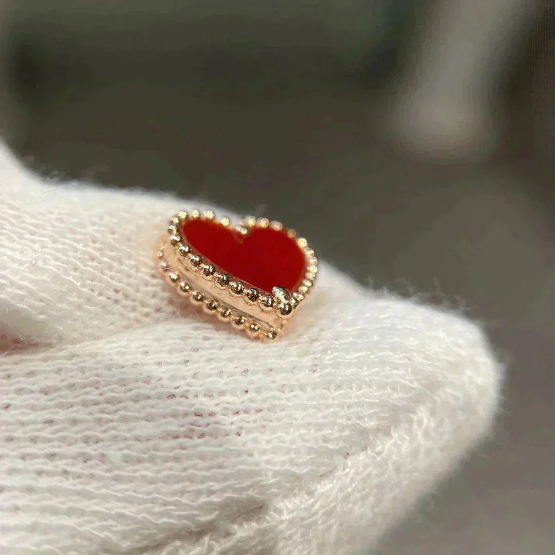 „Dream“HEART CARNELIAN OHRSTECKER