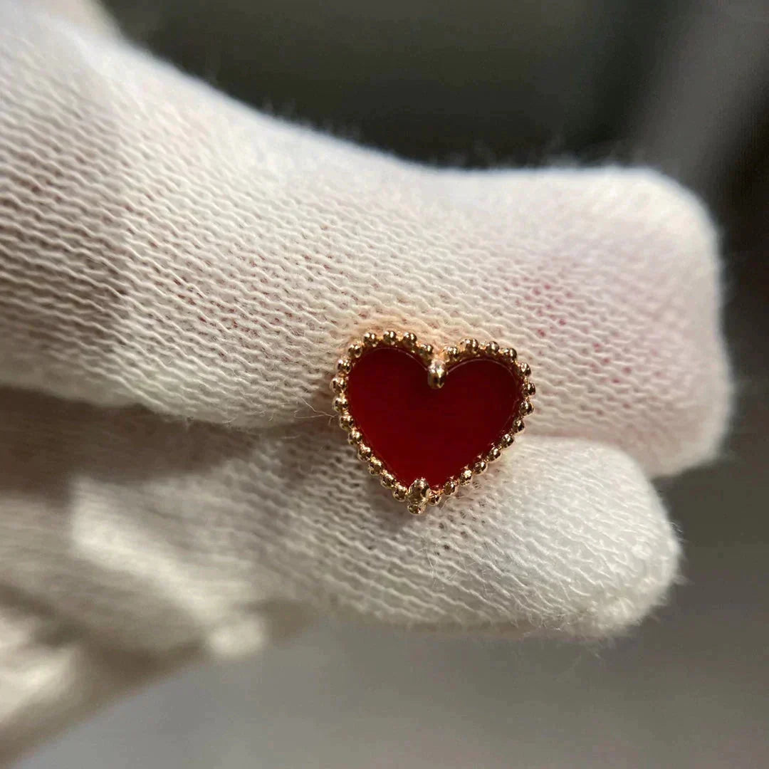 „Dream“HEART CARNELIAN OHRSTECKER
