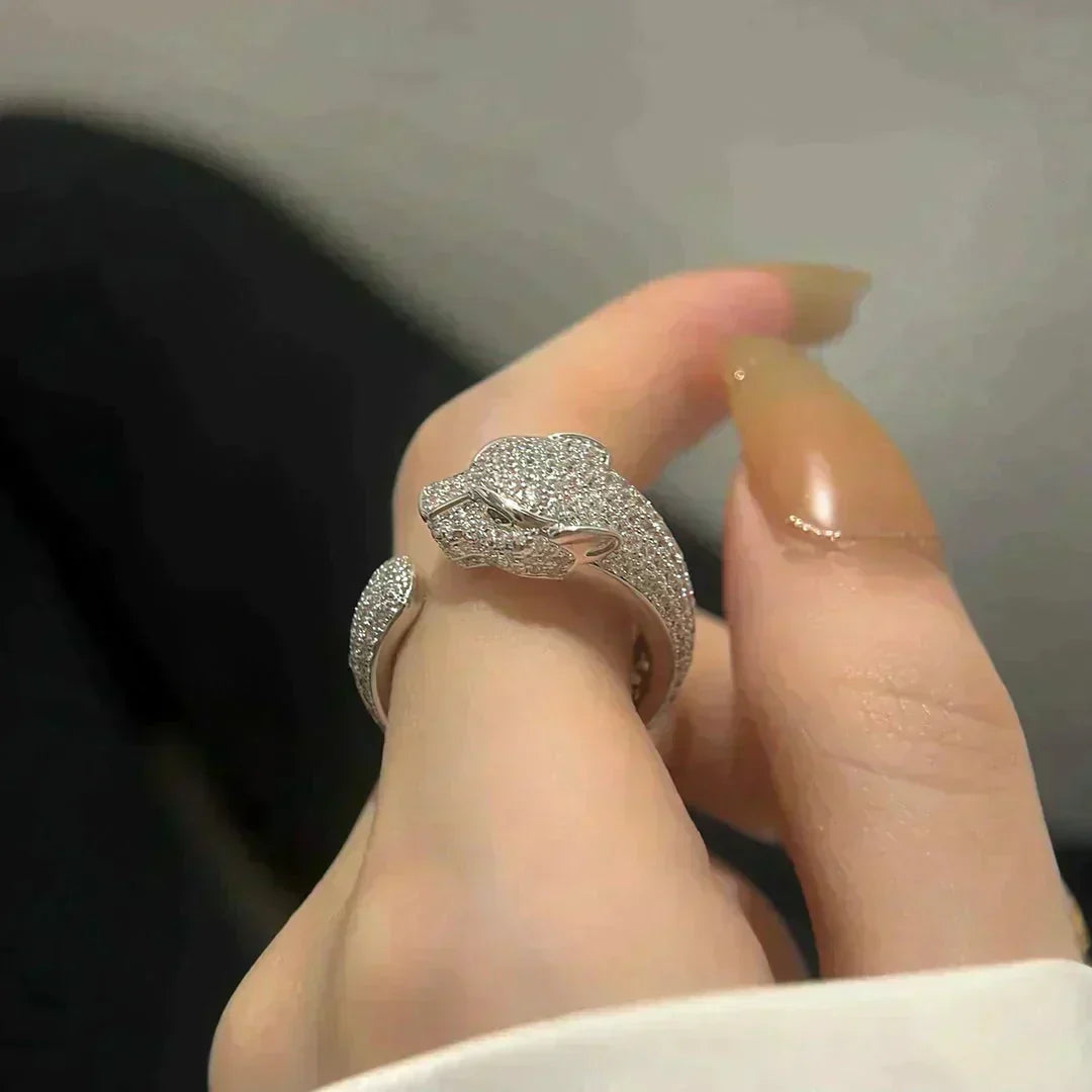 『ドリーム』パンテール 5.5MM フルダイヤモンド リング