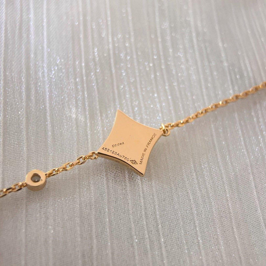 ¡®Dream¡¯COLOR STAR PINK GOLD DIAMOND BRACELET