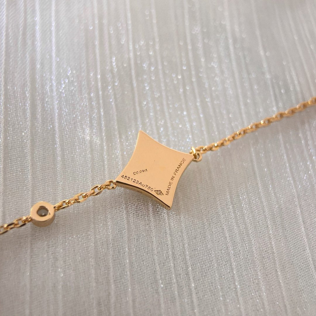¡®Dream¡¯COLOR STAR PINK GOLD DIAMOND BRACELET