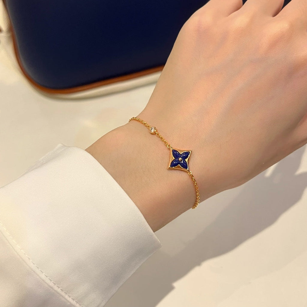 ¡®Dream¡¯COLOR STAR PINK GOLD DIAMOND BRACELET
