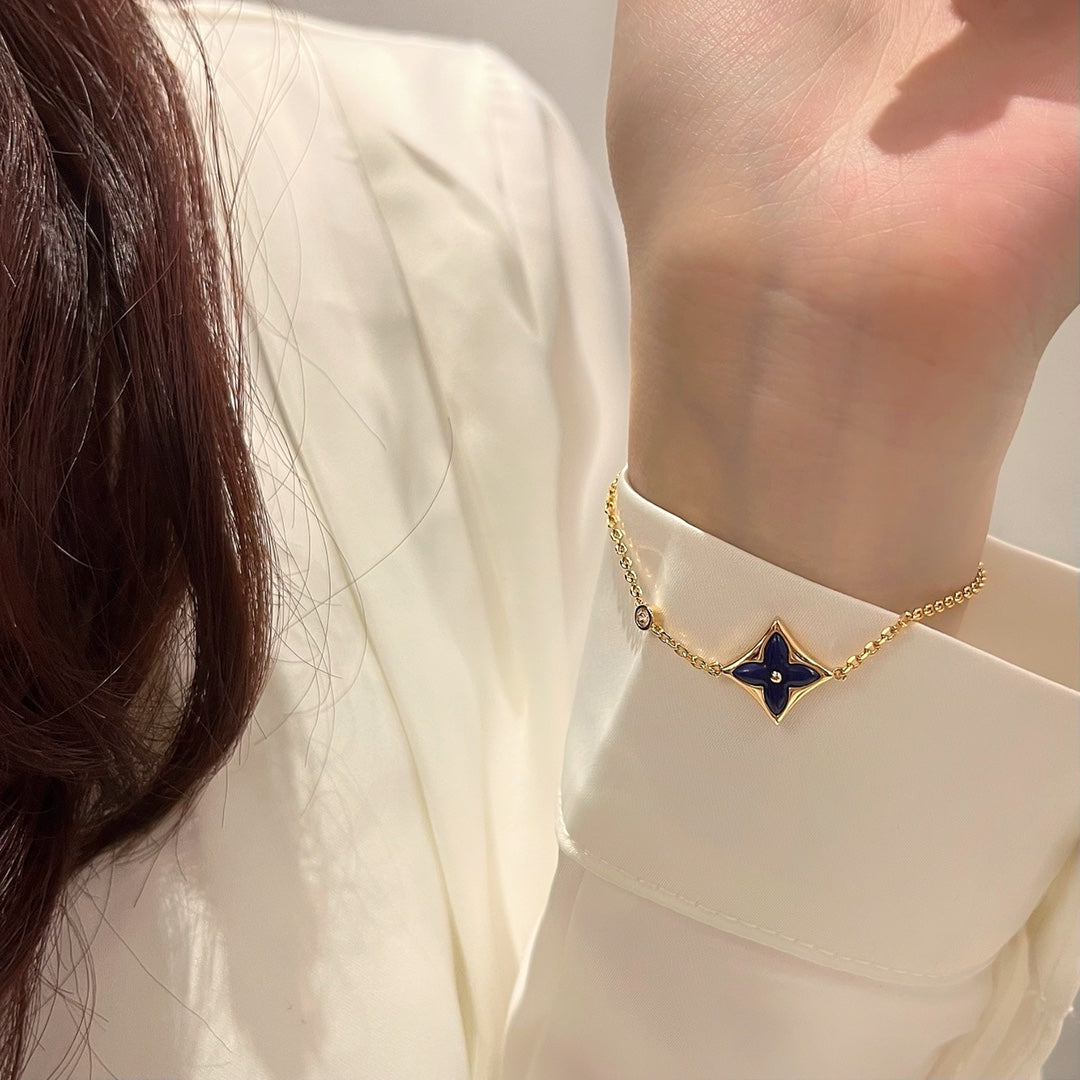 ¡®Dream¡¯COLOR STAR PINK GOLD DIAMOND BRACELET