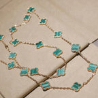 ¡®Dream¡¯CLOVER 20 MOTIFS MALACHITE GOLD