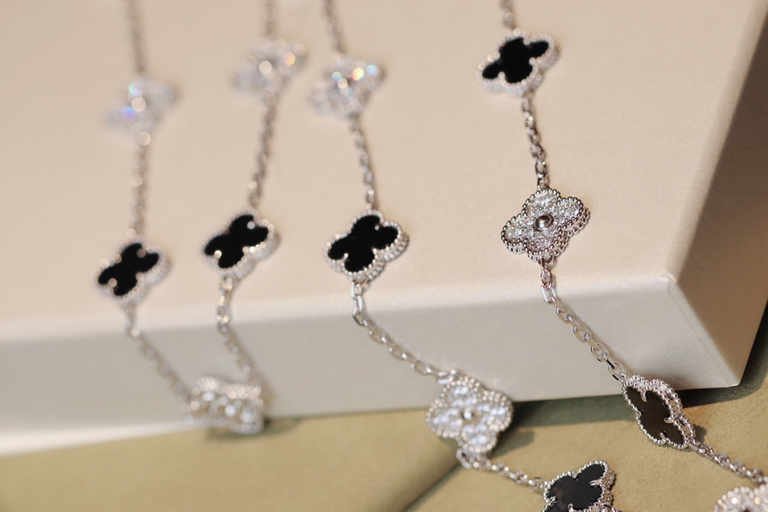 „Dream“CLOVER 20 MOTIVE ONYX DIAMANT SILBER