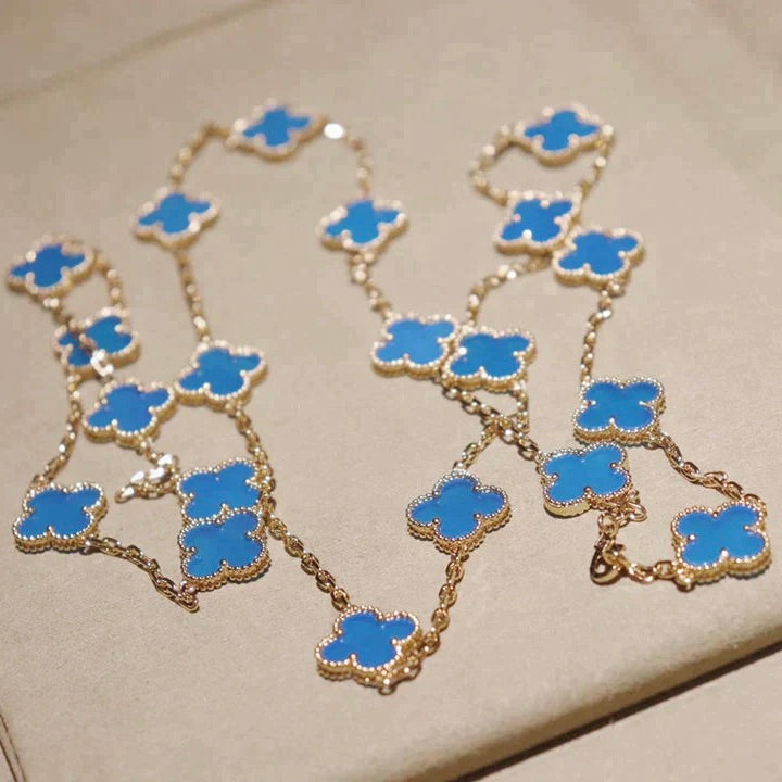 ¡®Dream¡¯CLOVER 20 MOTIFS TURQUOISE GOLD