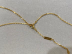 ¡®Dream¡¯CLOVER 25MM NECKLACE GOLD CARNELIAN