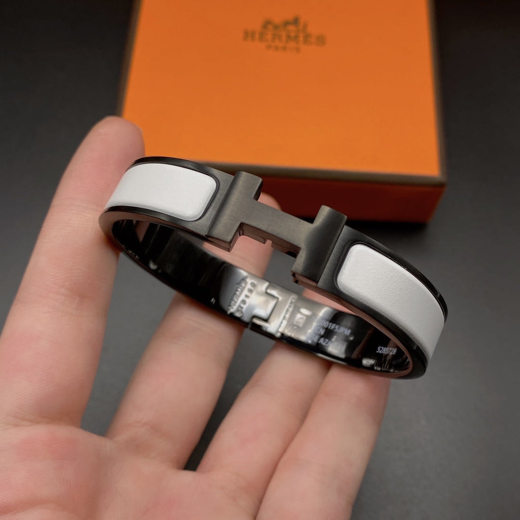 Armband "Dream"H, 12 mm, schwarz-weiße Keramik