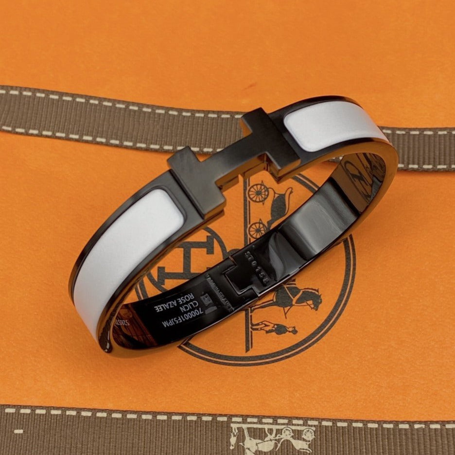 Armband "Dream"H, 12 mm, schwarz-weiße Keramik