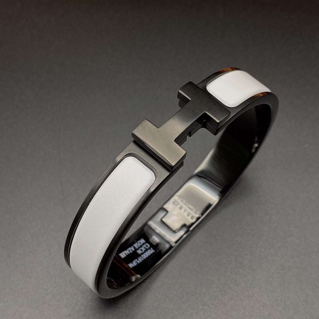 Armband "Dream"H, 12 mm, schwarz-weiße Keramik