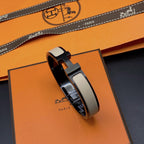 Armband „Dream“ mit 12 mm breiten schwarzen und beigen Keramikelementen