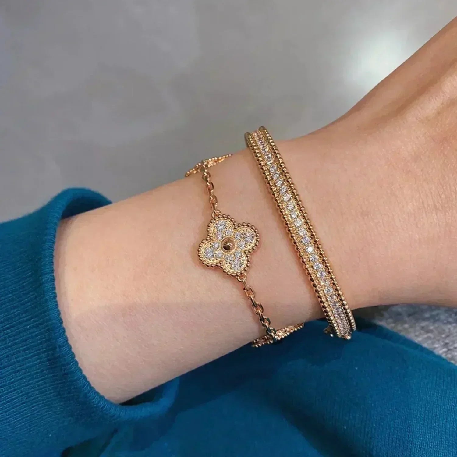 [Dream] Neue CLOVER 5 MOTIF FULL DIAMOND ARMBANDKOLLEKTION