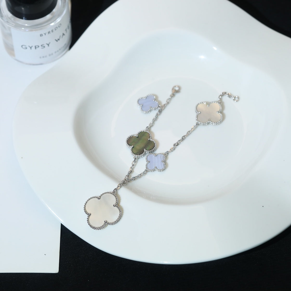 „Dream“KLEE-ARMBAND 5 MOTIVE MOP CHALZEDON SILBER