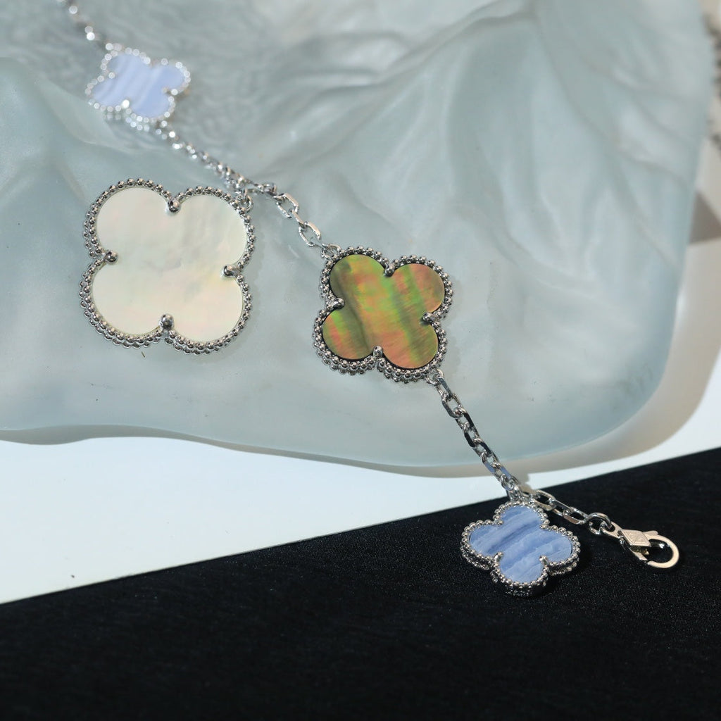 „Dream“KLEE-ARMBAND 5 MOTIVE MOP CHALZEDON SILBER