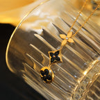 ¡®Dream¡¯STAR AND SUN ONYX PINK GOLD NECKLACE