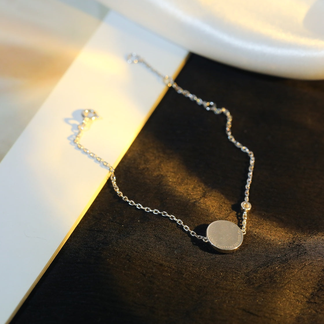 ¡®Dream¡¯ Sonnenmotiv Rosa Perlmutt Silberarmband