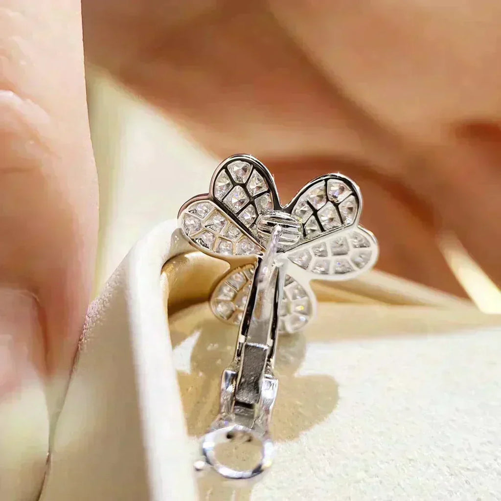 ®Dream® CLOVER COMOS DIAMOND EARRINGS SILVER