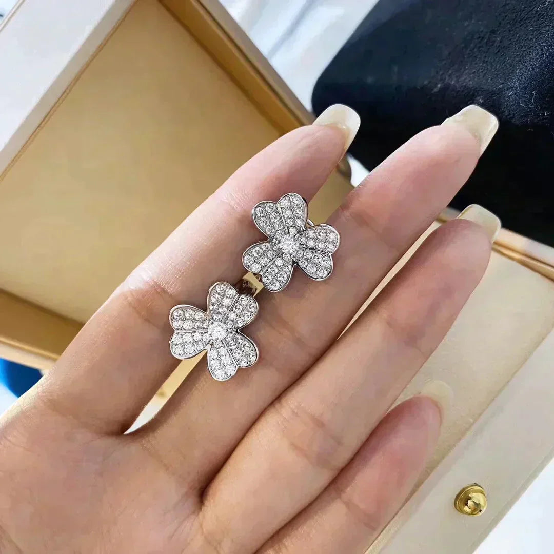 ®Dream® CLOVER COMOS DIAMOND EARRINGS SILVER