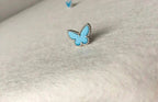 Traum-Schmetterling-Türkis-Ohrringe, Silber