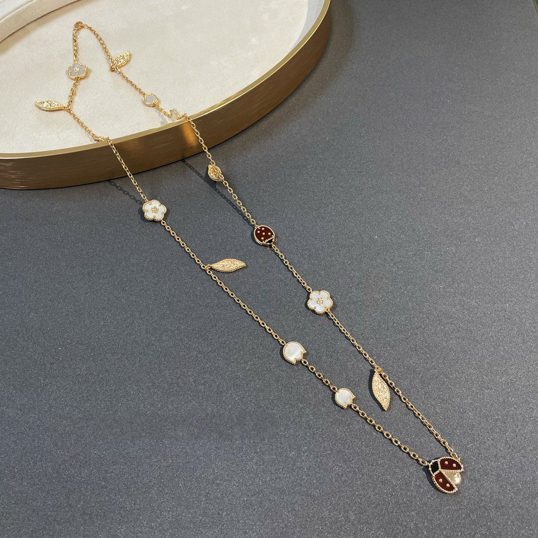 ¡®Dream¡¯LUCKY SPRING 15 MOTIFS GOLD NECKLACE