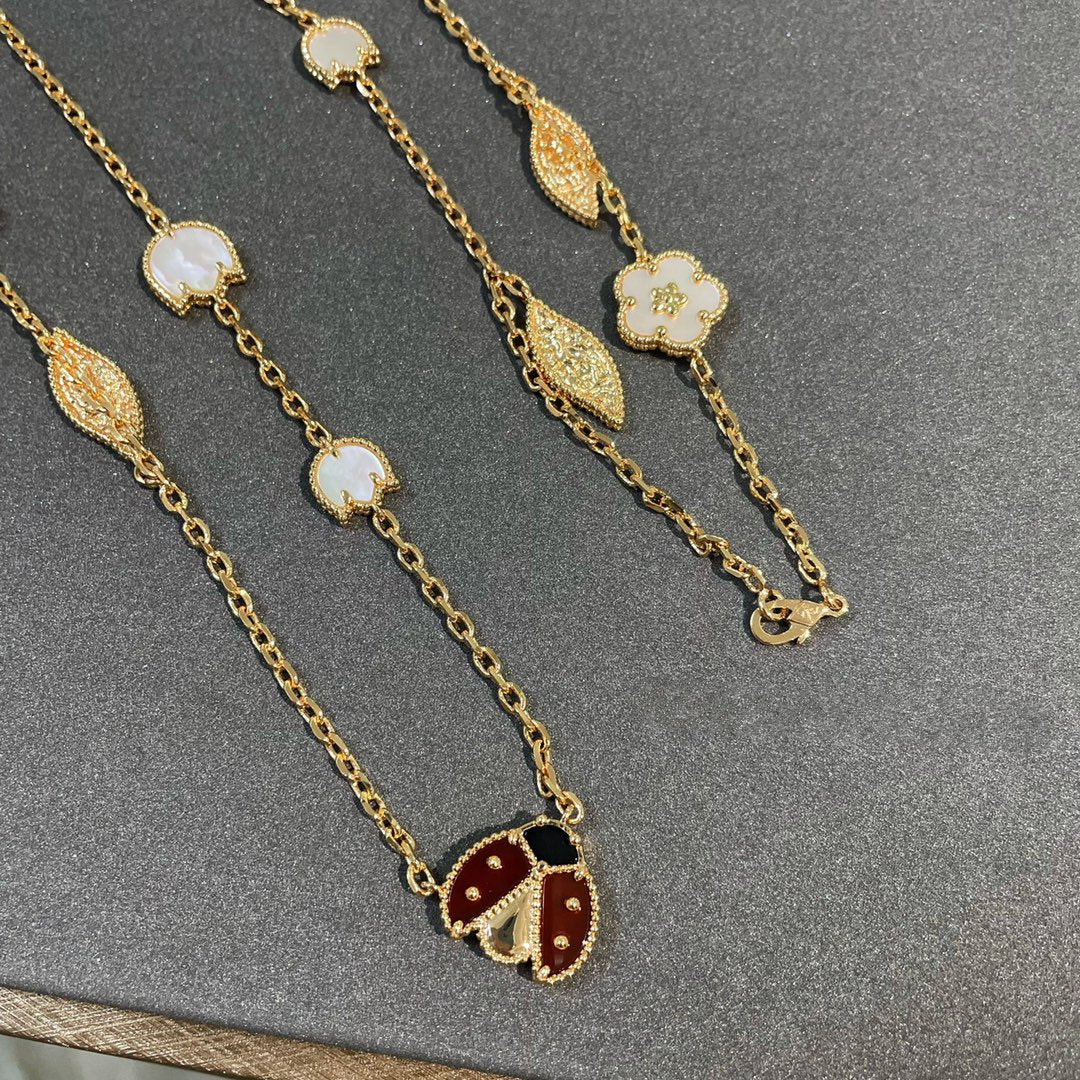 ¡®Dream¡¯LUCKY SPRING 15 MOTIFS GOLD NECKLACE