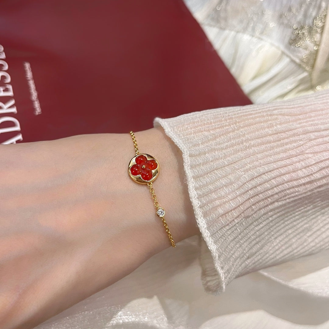„Dream“-Sonnenanhänger-Karneol-Armband