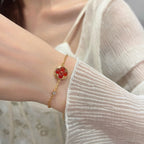 „Dream“-Sonnenanhänger-Karneol-Armband