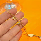 ¡®Dream¡¯LOGO STAR MOTIF GOLD BRACELET