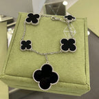 ¡®Dream¡¯CLOVER 5 MOTIVE SILBER ONYX ARMBAND
