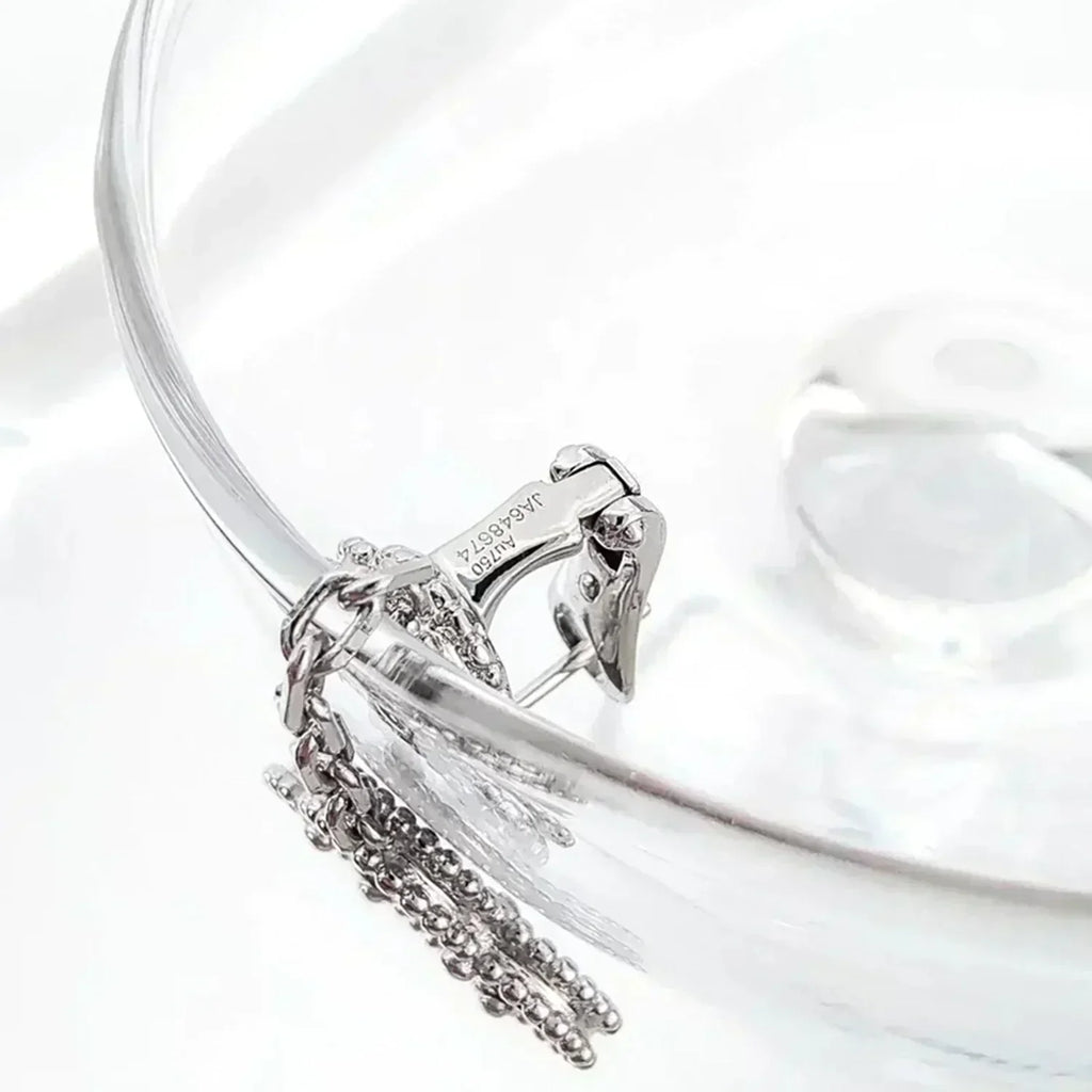 „Dream“ CLOVER 2 MOTIVE DIAMANT ONYX OHRRINGE SILBER