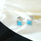 ®Dream¡¯CLOVER MINI 9,5MM ONYX-OHRSTECKER SILBER