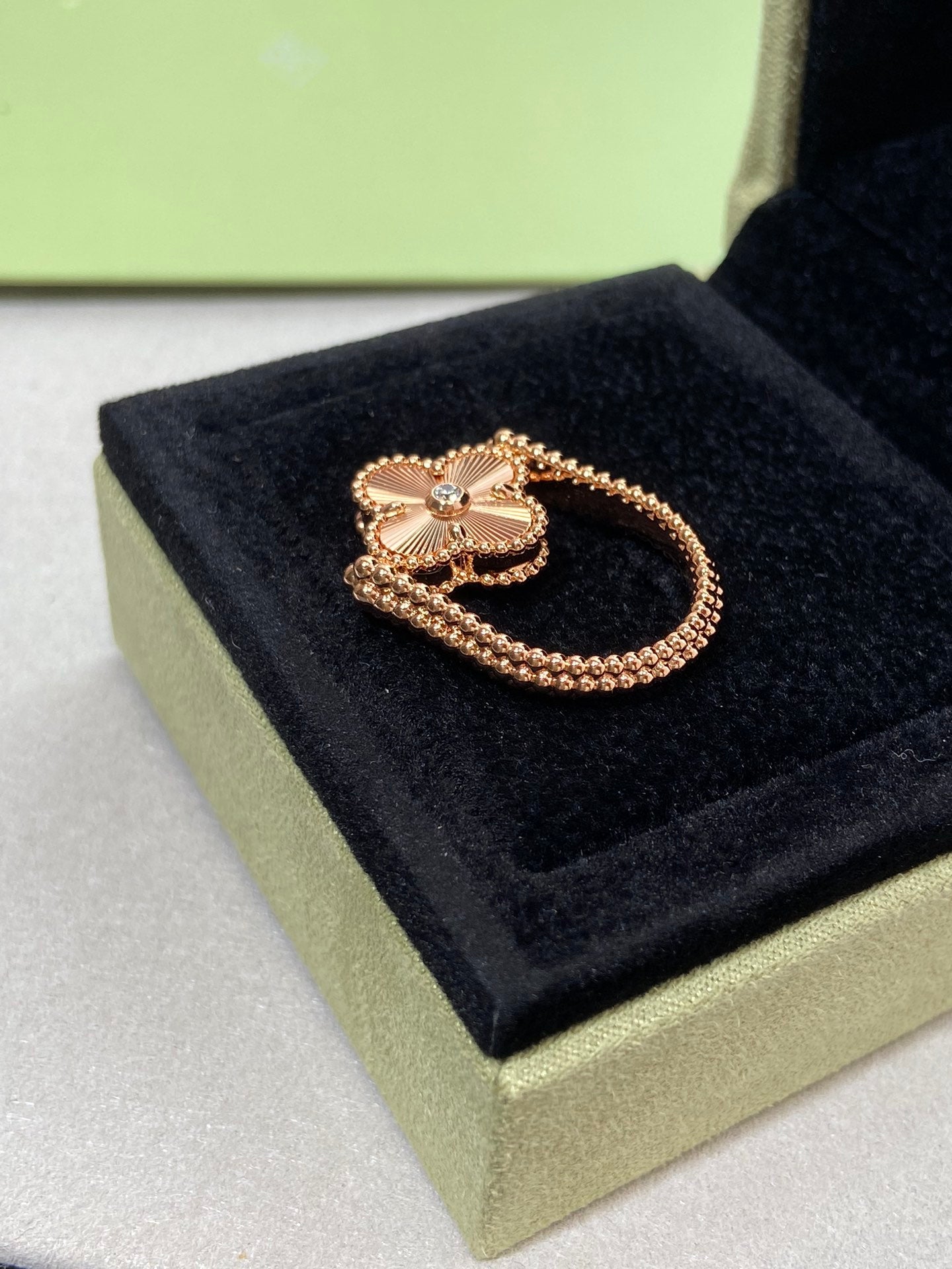 „Dream“-CLOVER RIVERSIBLE ROSÉGOLD-RING