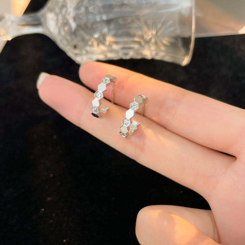 ¡®Dream¡¯BEE LOVE DIAMOND HOOP EARRINGS