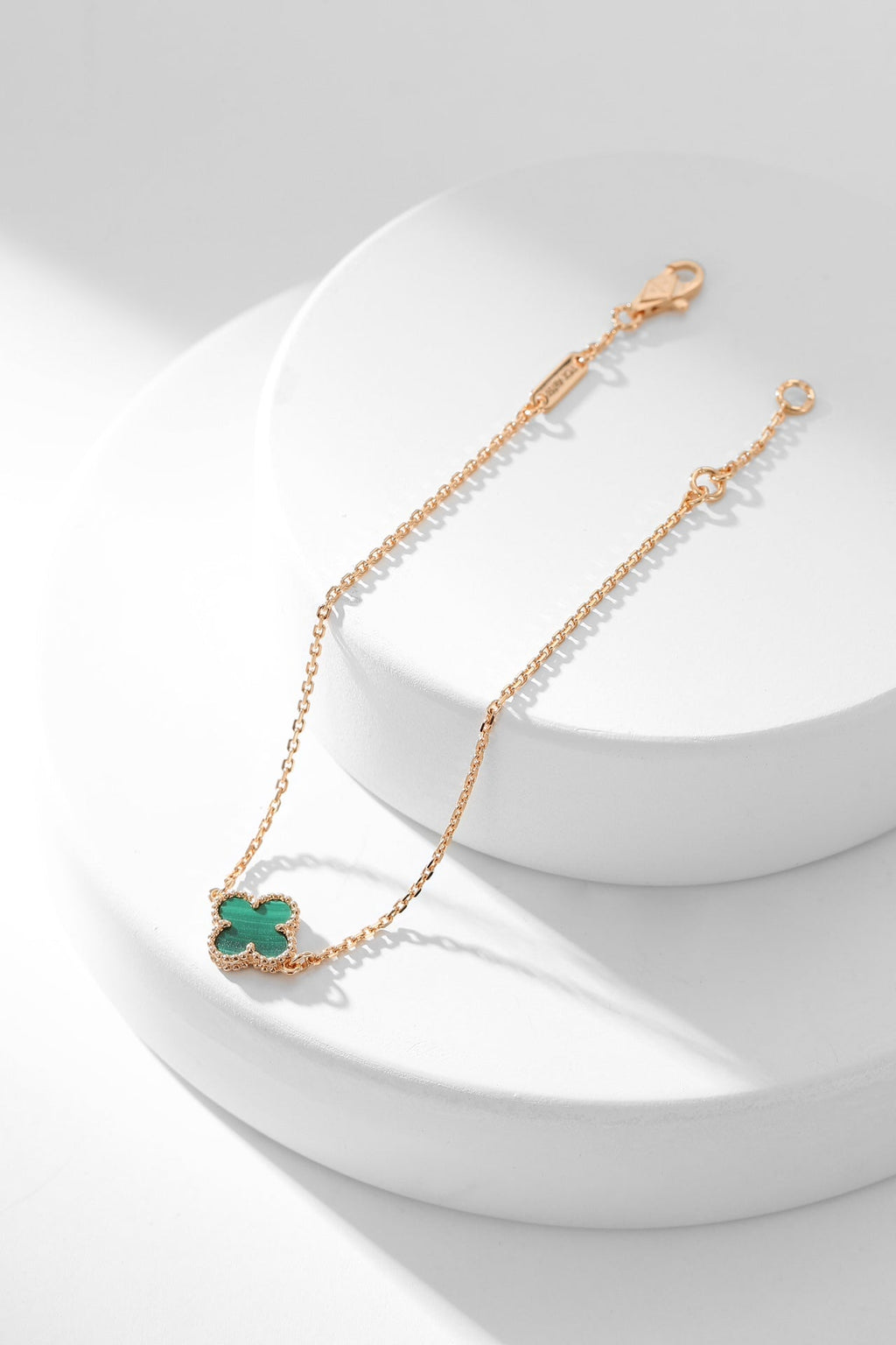 ¡®Dream¡¯CLOVER BRACELET MALACHITE 1 MOTIF