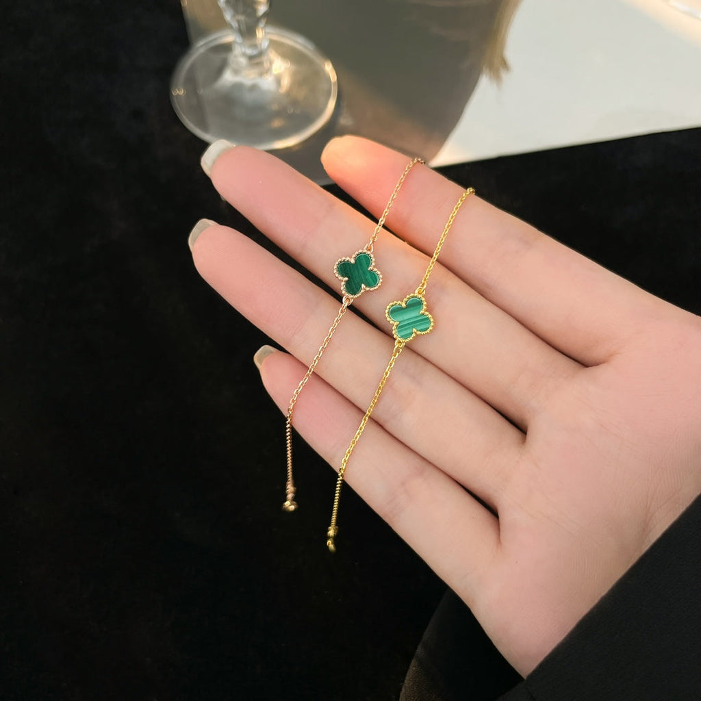 ¡®Dream¡¯CLOVER BRACELET MALACHITE 1 MOTIF