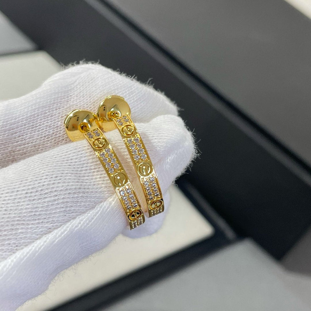 „Traum“ LIEBES-DIAMANT-GOLD-KREOLEN