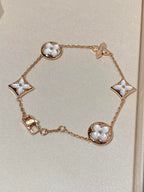 ¡®Dream¡¯STAR AND SUN 5 MOTIF MOP PINK GOLD BRACELET