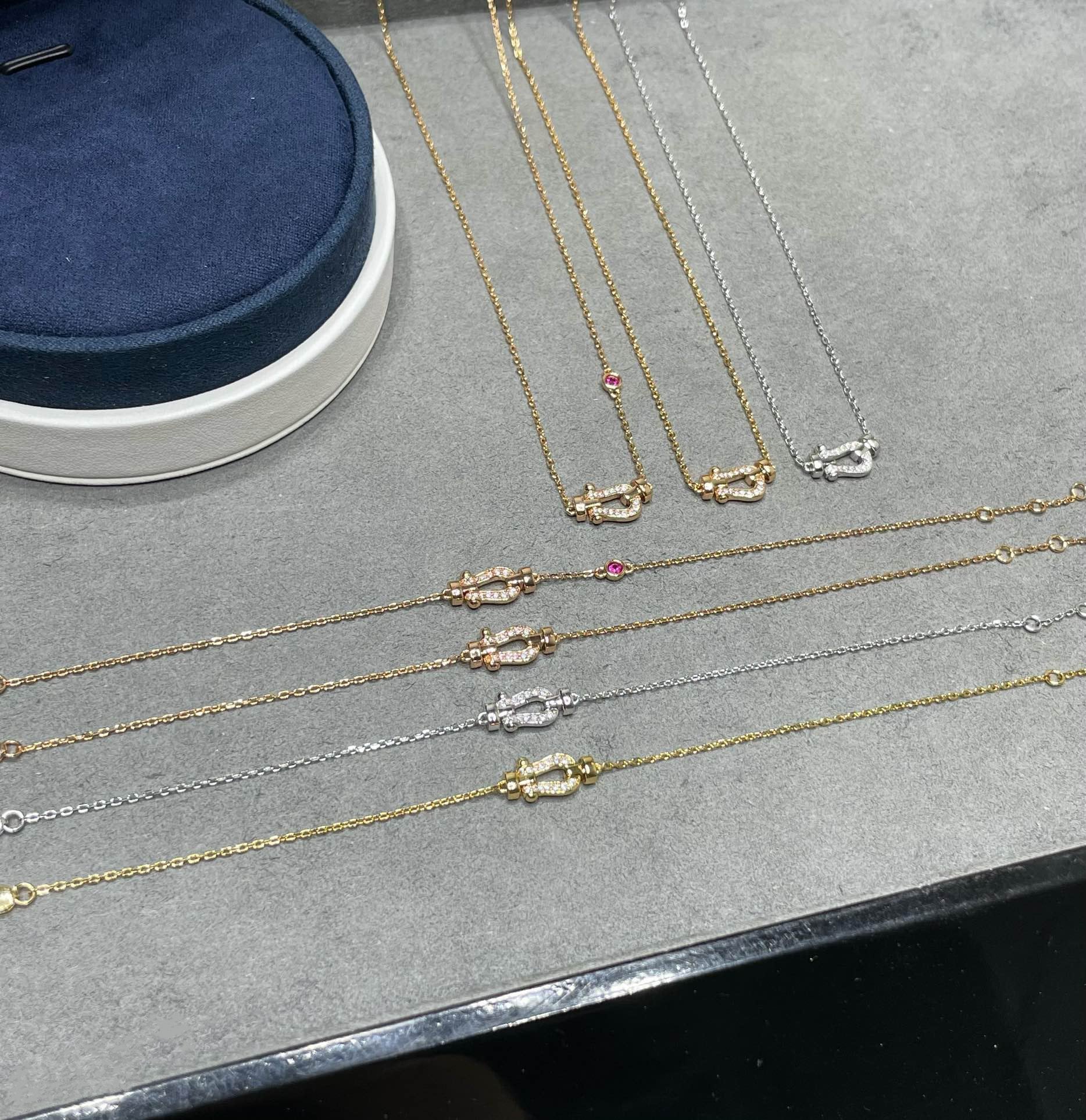 Halskette FORCE 10 Diamant aus Roségold „Dream“