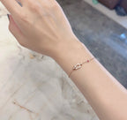 ¡®Dream¡¯FORCE 10 DIAMOND CHAIN LINK PINK GOLD BRACELET