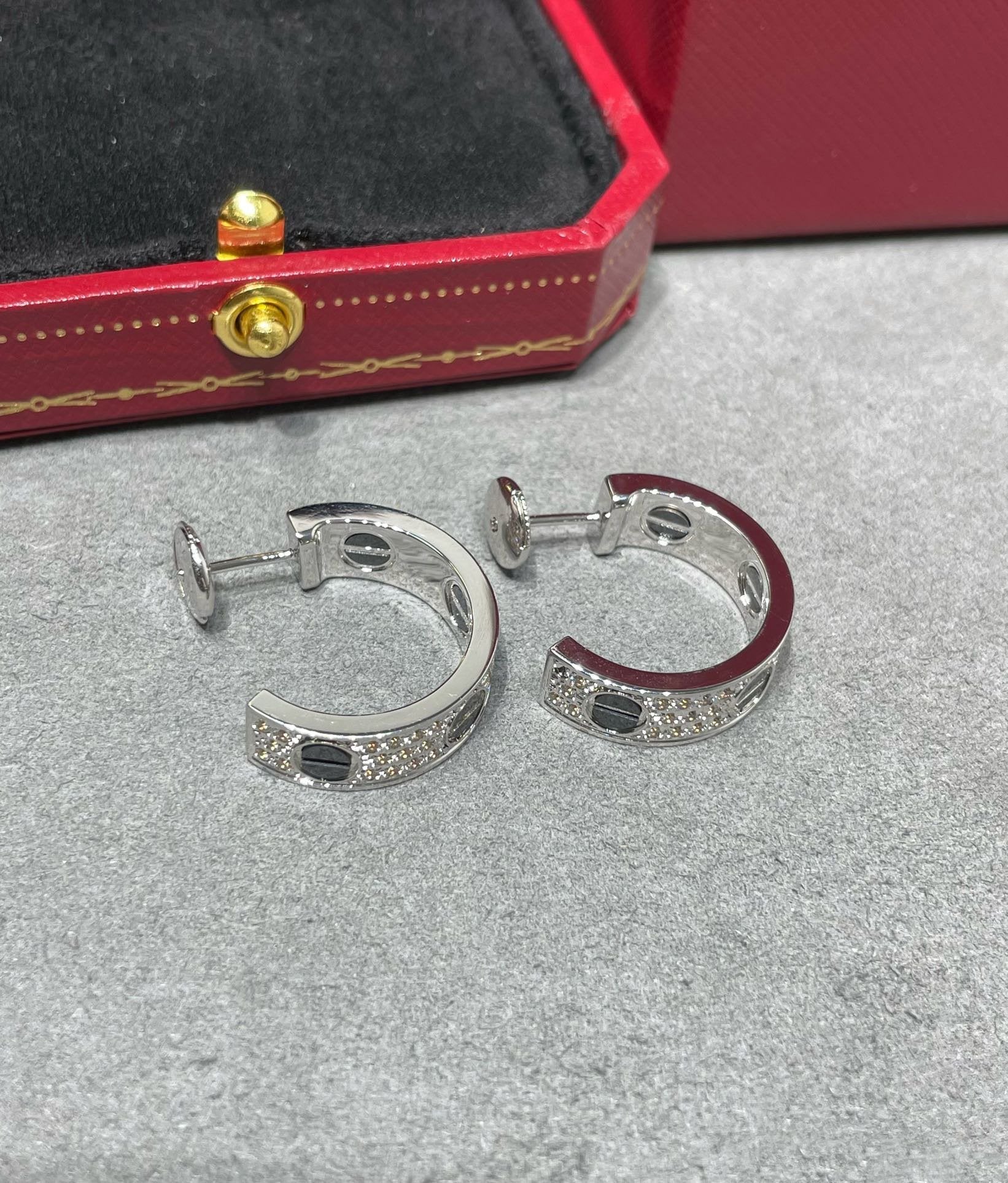 „Dream“ LIEBES-KERAMIK-OHRRINGE MIT DIAMANTENBESATZ AUS SILBER