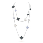 ¡®Dream¡¯CLOVER 16 MOTIV CHALZEDON PERLMUTTSILBER HALSKETTE