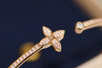 ¡®Dream¡¯IDYLLE PINK GOLD OPEN BRACELET DIAMOND PAVED