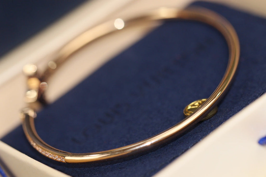 ¡®Dream¡¯IDYLLE PINK GOLD OPEN BRACELET DIAMOND PAVED
