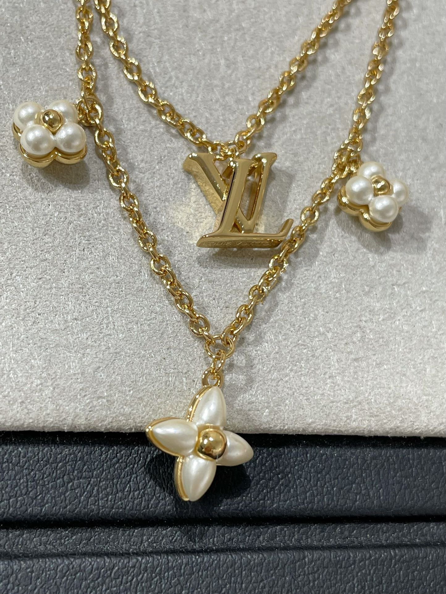 ¡®Dream¡¯FLOWERGRAM GOLD MOP DOUBLE ROW NECKLACE