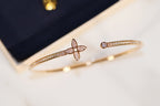 ¡®Dream¡¯IDYLLE GOLD OPEN BRACELET DIAMOND PAVED