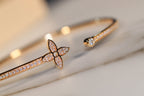 ¡®Dream¡¯IDYLLE GOLD OPEN BRACELET DIAMOND PAVED