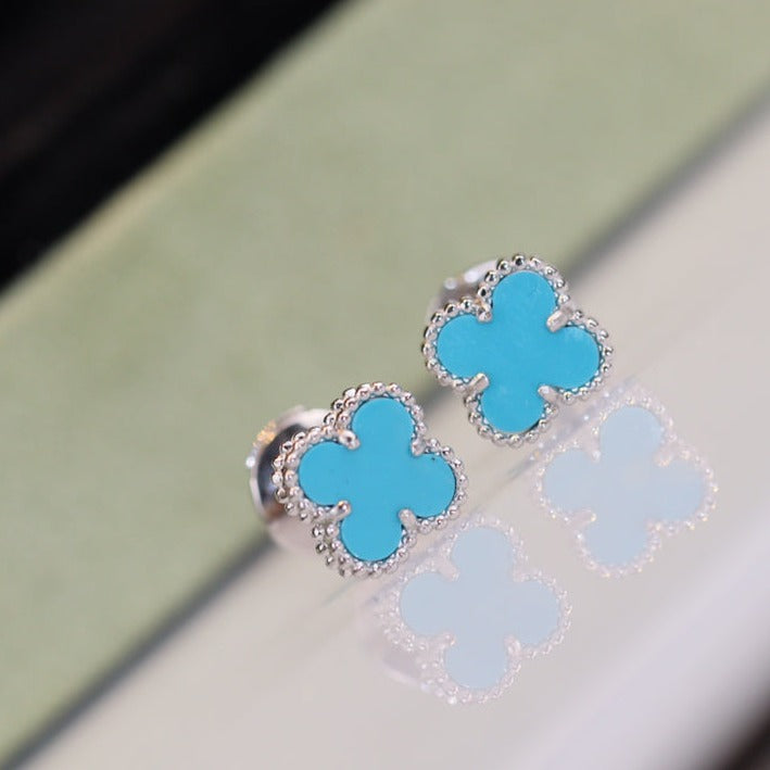 ¡®Dream¡¯CLOVER MINI TÜRKIS SILBER OHRSTECKER