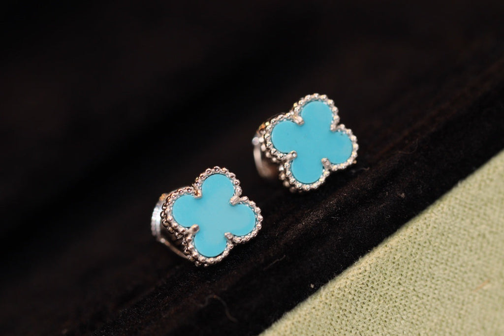 ¡®Dream¡¯CLOVER MINI TÜRKIS SILBER OHRSTECKER