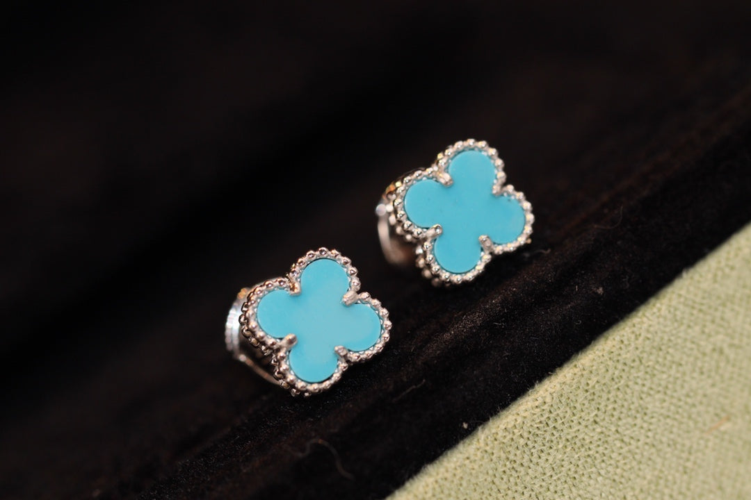 ¡®Dream¡¯CLOVER MINI TÜRKIS SILBER OHRSTECKER