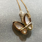 ¡®Dream¡¯BUTTERFLY MOP DIAMOND NECKLACE